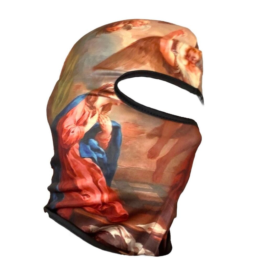 NWT Religious Prayer Balaclava Unisex OS | Hunting Urban Biking Workout Angel - Picture 5 of 11